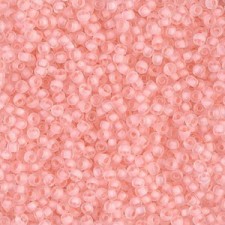 Miyuki rocailles Perlen 11/0 - Semi frosted baby pink lined crystal 11-1934 